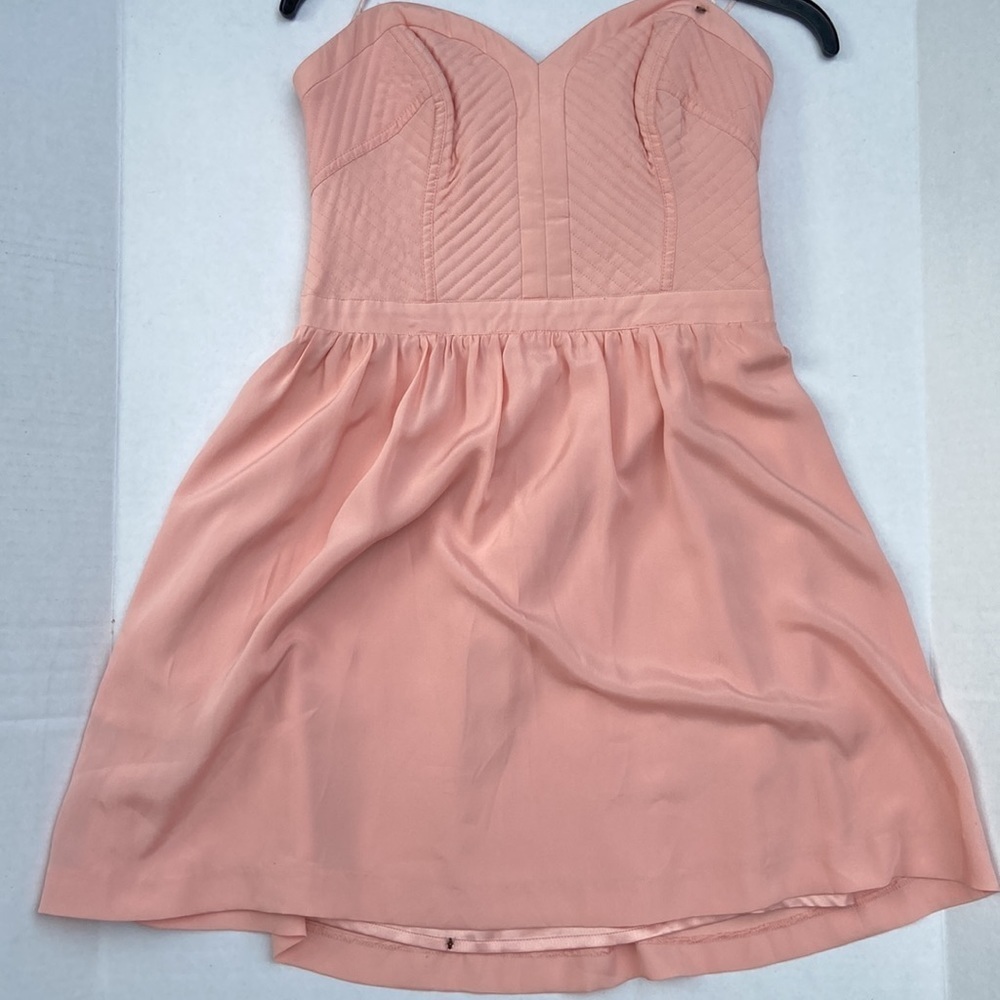 NEW GUESS Strapless Solid Ikat Pink Dress SZ 10